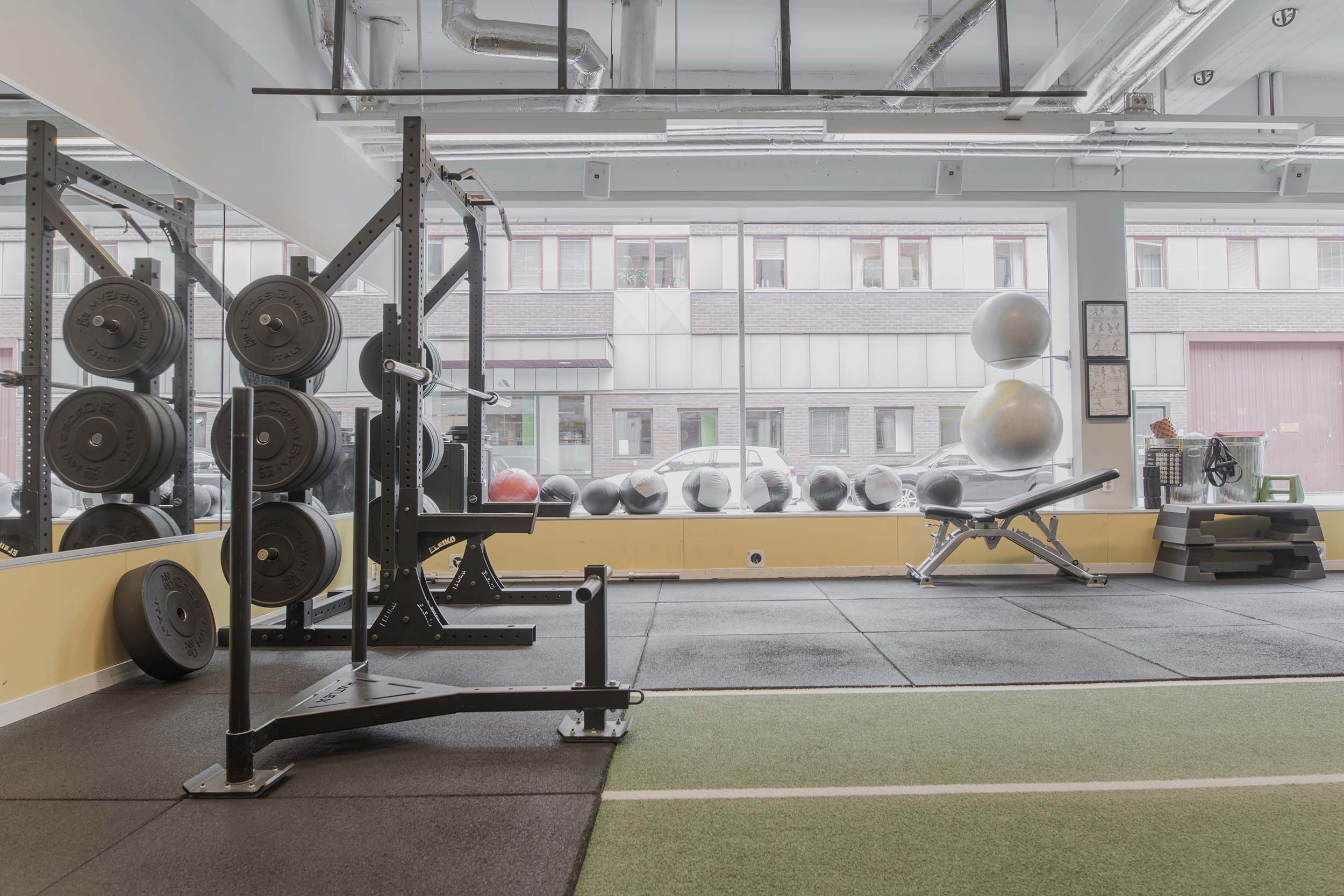 Funktionell yta med stora fönster