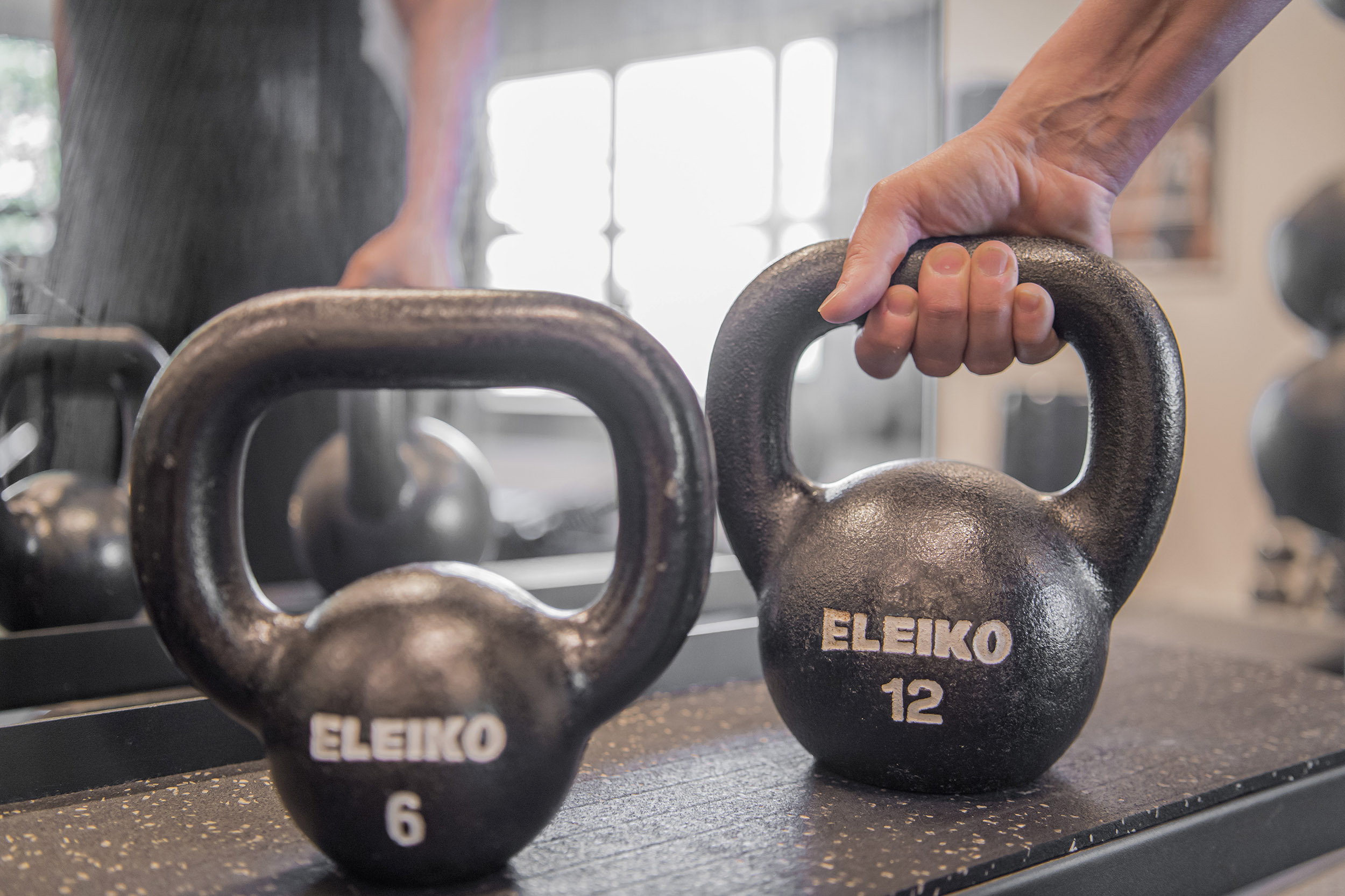 Två kettlebells