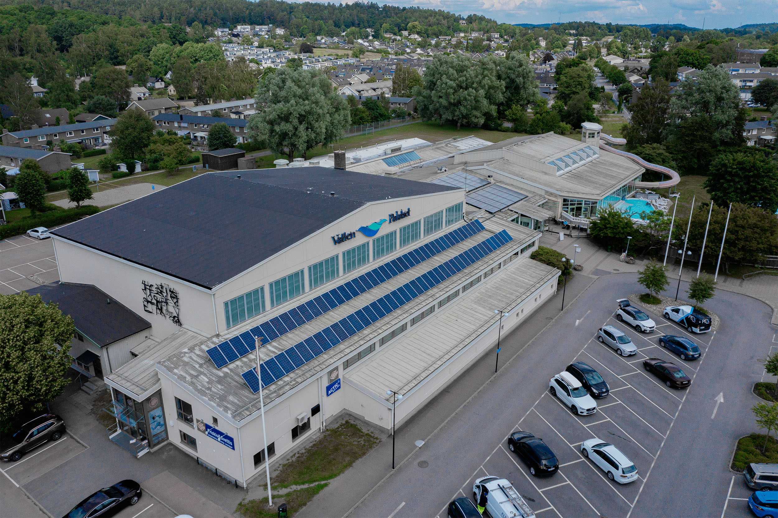 Träna och simma på Actic Lerum Vattenpalatset