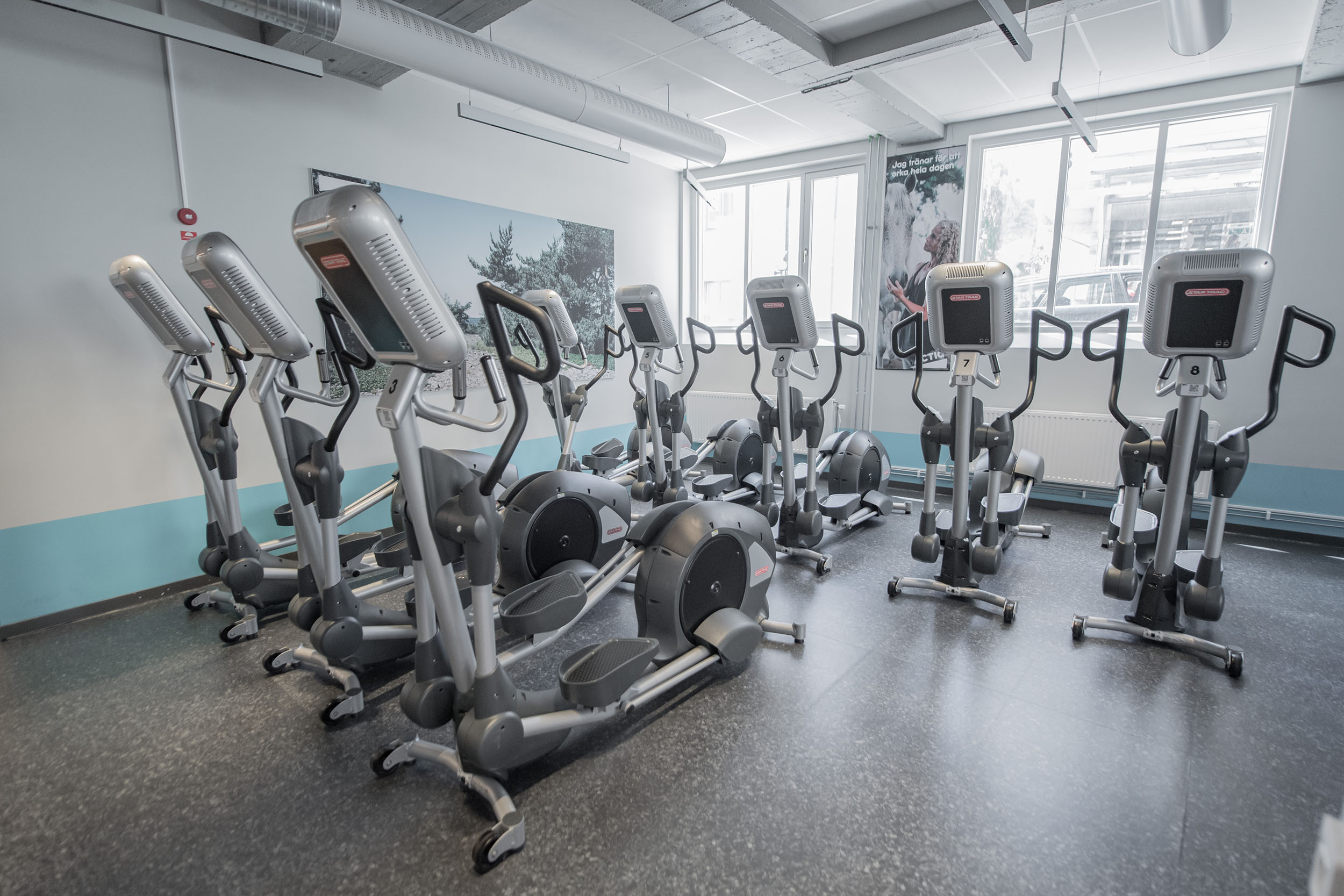 Cardiodel med crosstrainers